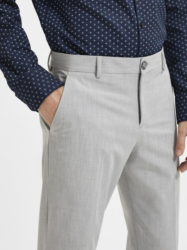 Selected Homme Male Hose 175 Slim fit, Light Grey Melange