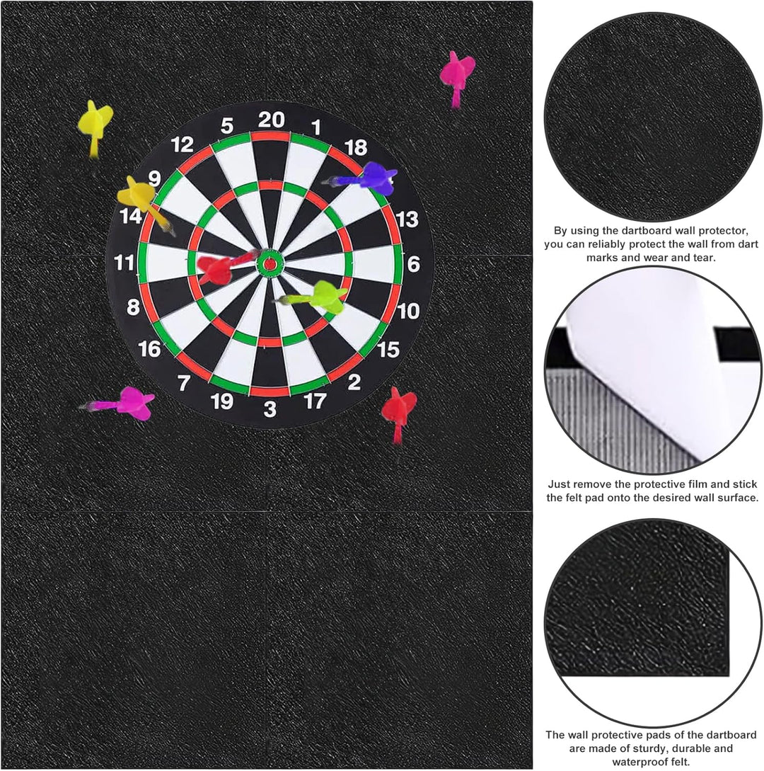 Filz Dartboard-Wandschutz, Selbstklebende Dartscheiben Umrandung, Dartscheibe Wandschutz, Korkplatte