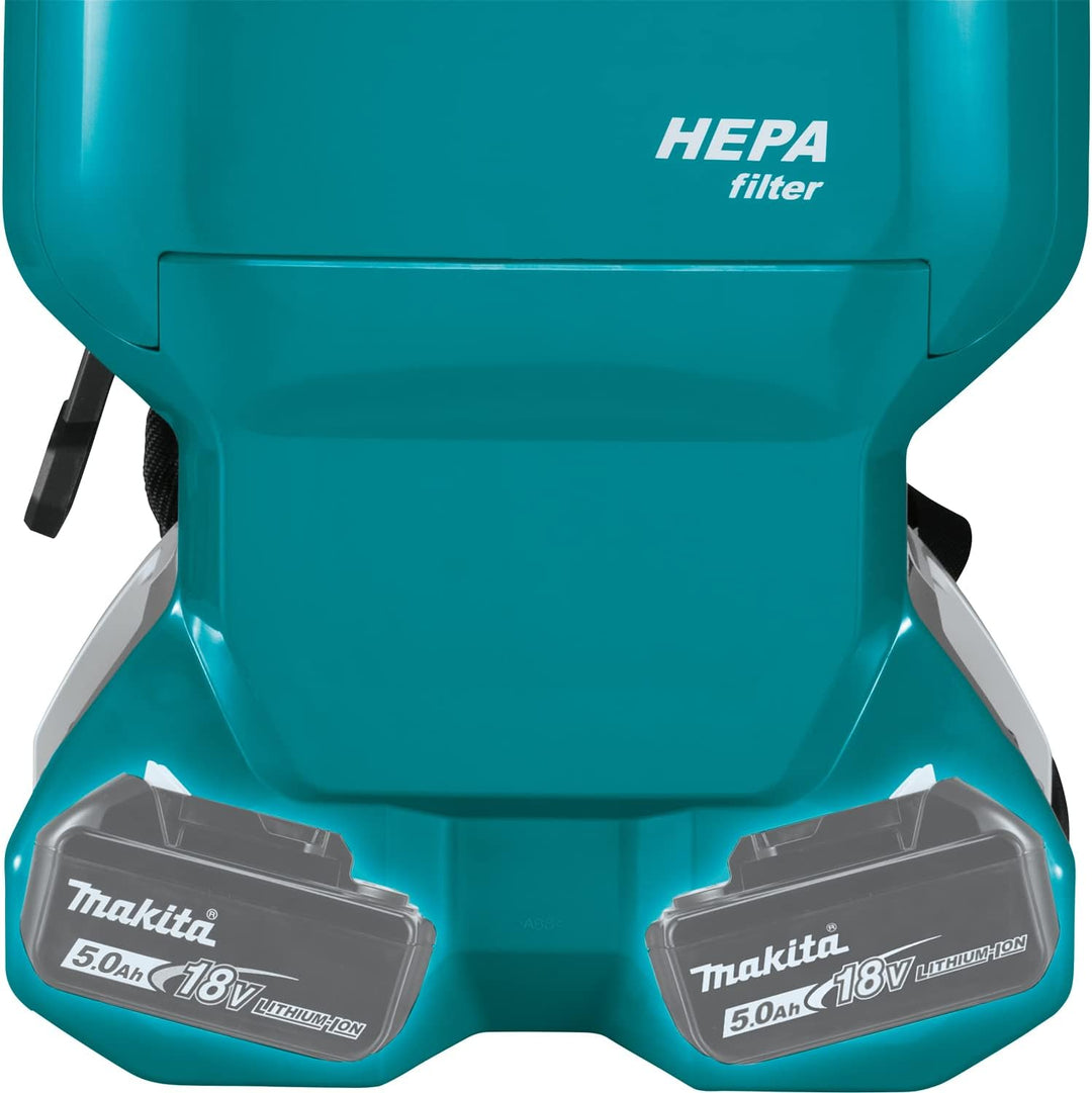 Makita 36 V => 2 x 18 V li-ION 110 MBAR Kanister Vakuumreiniger - Ohne Batterie - DVC665Z - Türkis