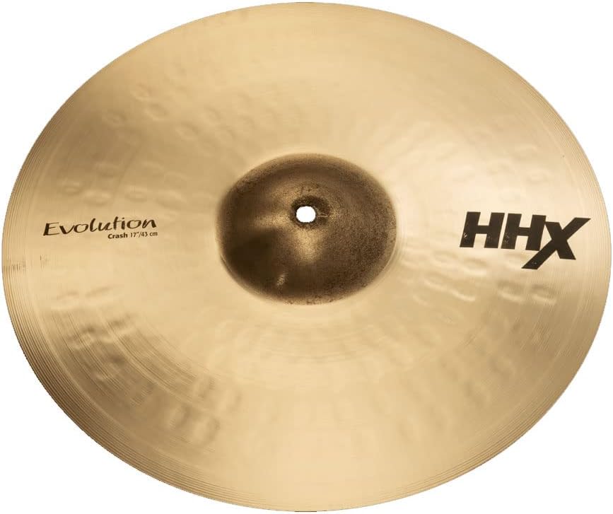 Sabian 17" HHX Evolution Crash, Brillant Finish 17 Inch Evolution Crash, 17 Inch Evolution Crash