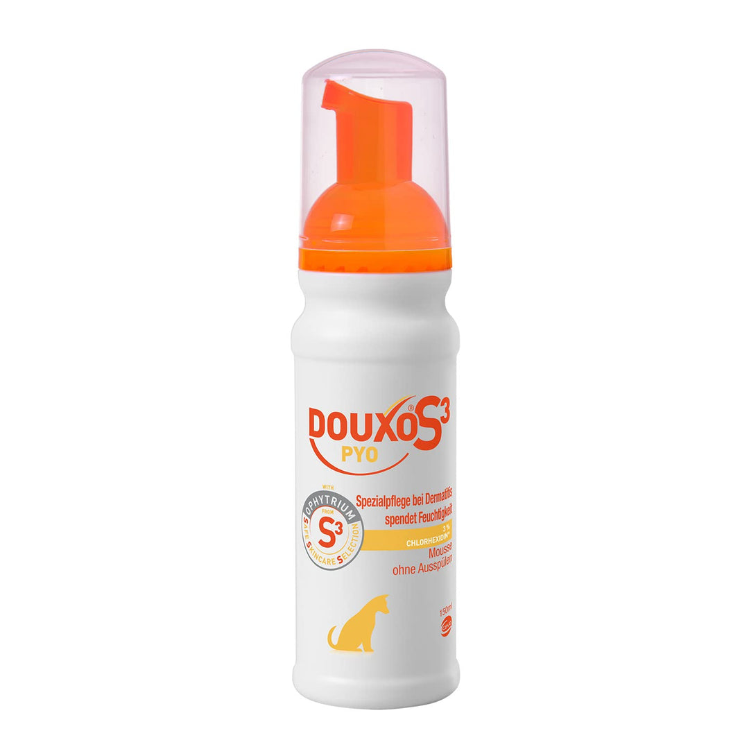 DOUXO S3 PYO Mousse für Hunde | Pflege gegen Bakterien und Hefepilze | reinigend und feuchtigkeitssp