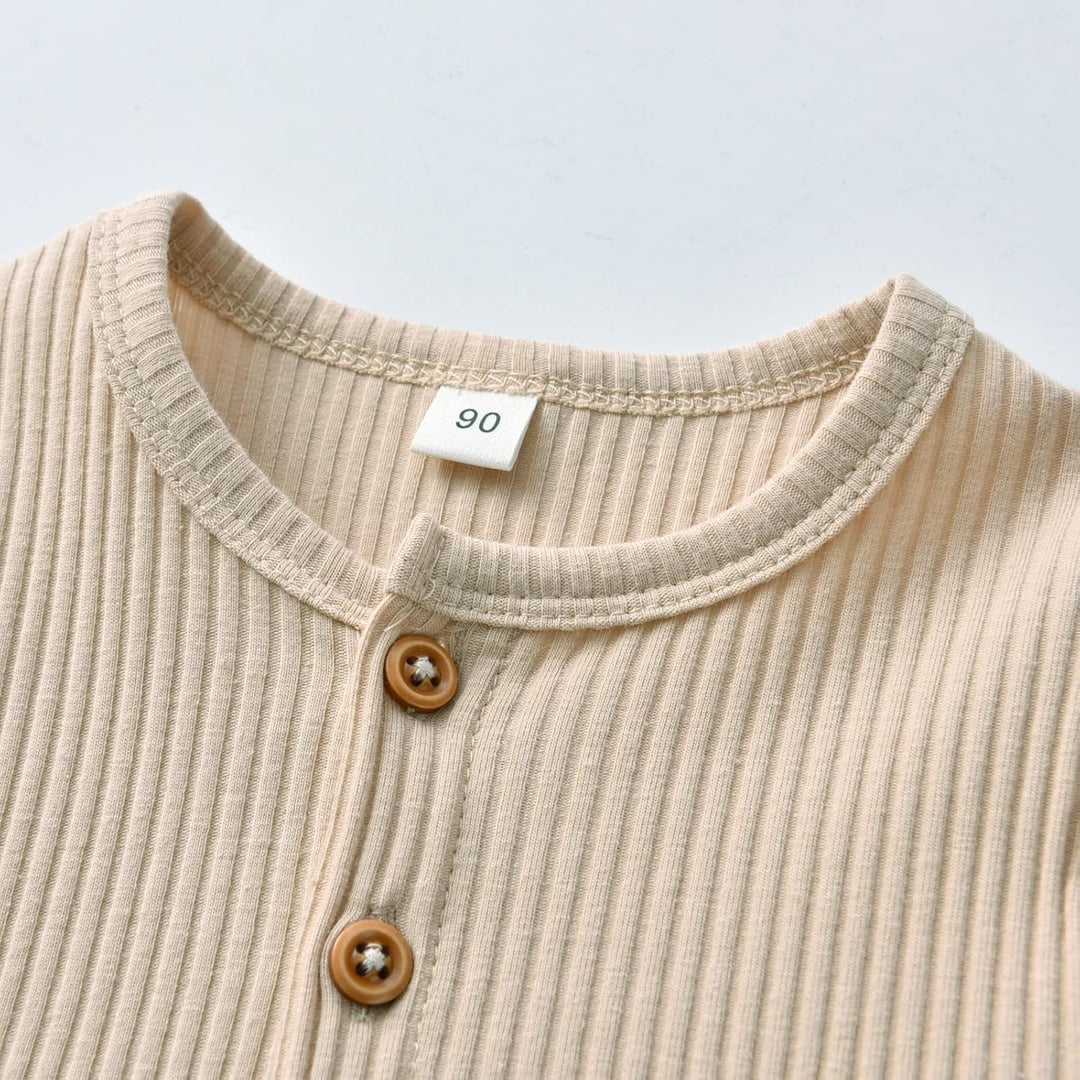 Derouetkia Baby Mädchen Kleidung Kleinkind Mädchen Rüschen Tops Langarm Hose mit Stirnband Outfit Se