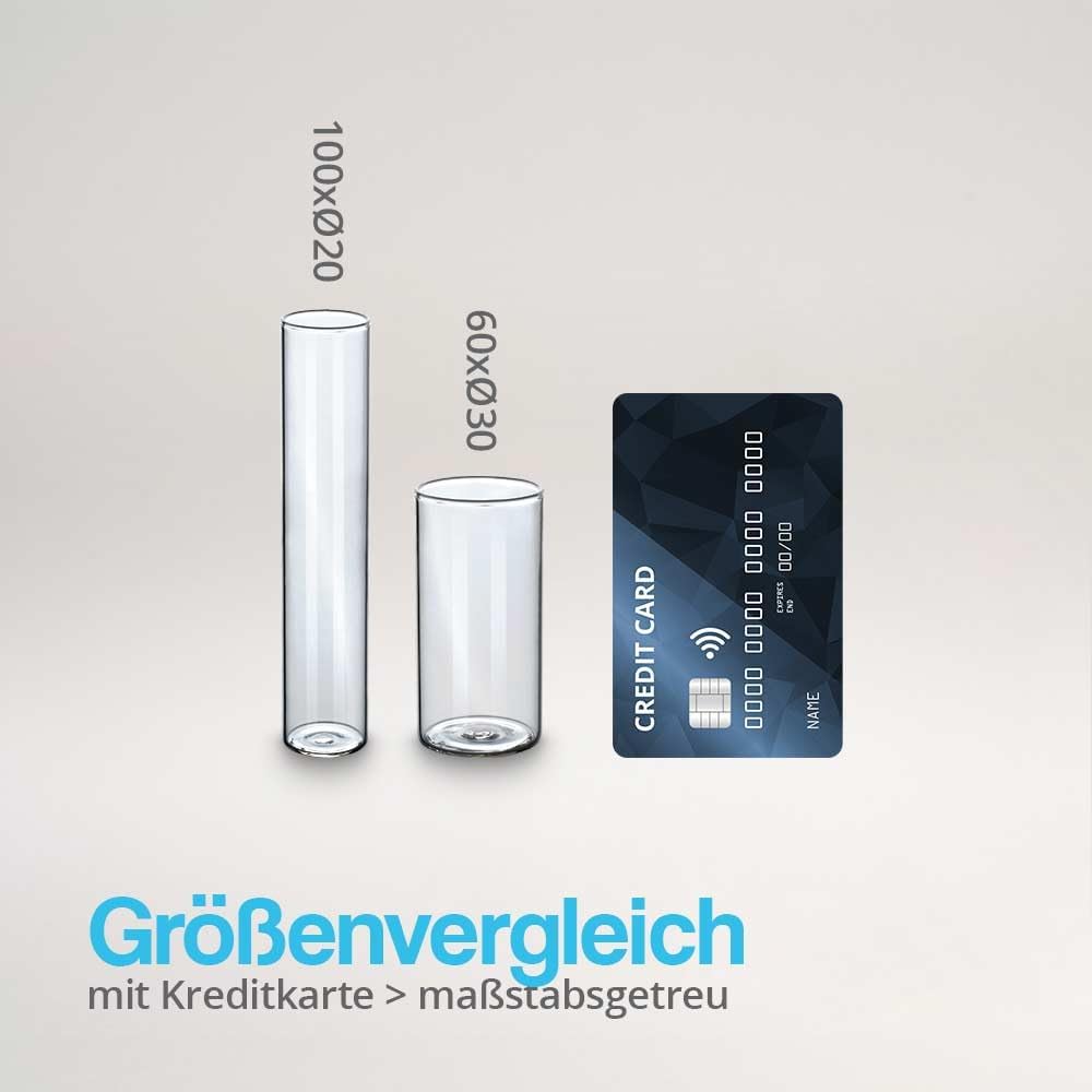 Tuuters Reagenzgläser mit Korken 50 Stück für kleine Gastgeschenke Mandeln zur Hochzeit Taufe Kommun