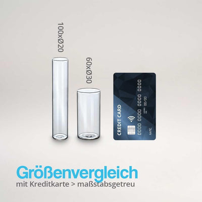 Tuuters Reagenzgläser mit Korken 50 Stück für kleine Gastgeschenke Mandeln zur Hochzeit Taufe Kommun