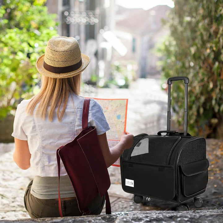 Galatée Reisetasche Für Hunde Mit Abnehmbaren Rollen, Von Fluggesellschaften Zugelassene Transportbo