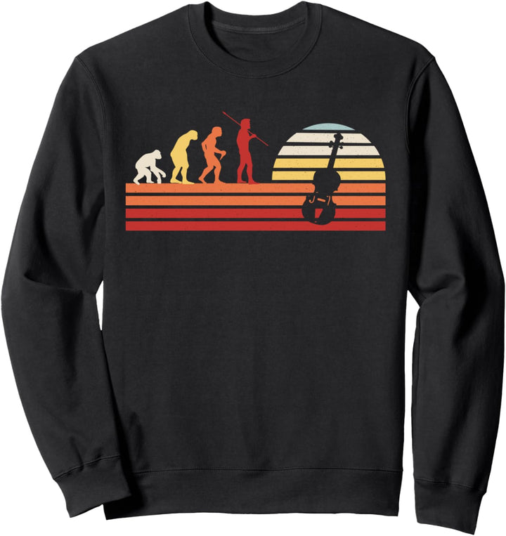 Retro Geige Violinist - Vintage Geiger Violine Sweatshirt