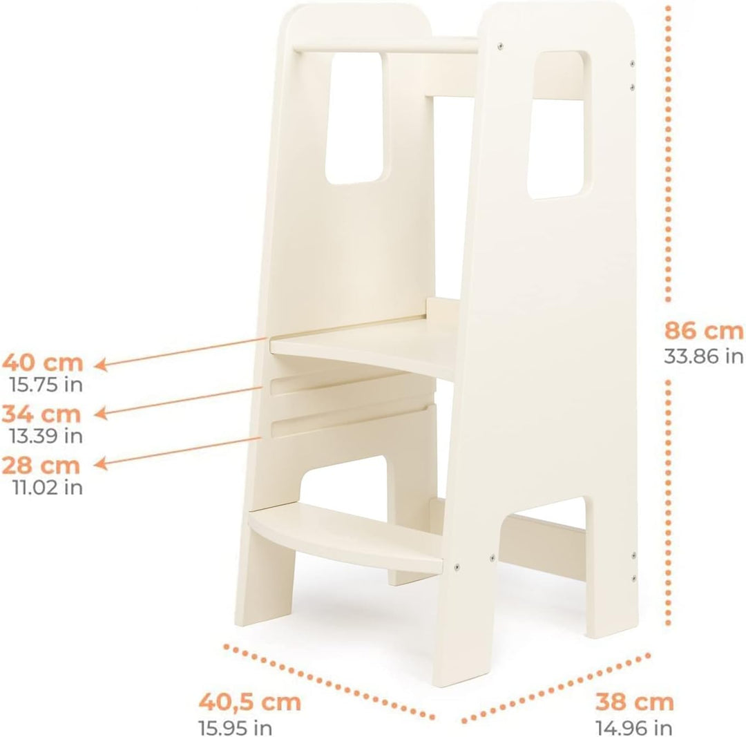 moblì Ully One by schmutzabweisende und waschbare Lernturm | Made in Italy nach Montessori-Prinzipie