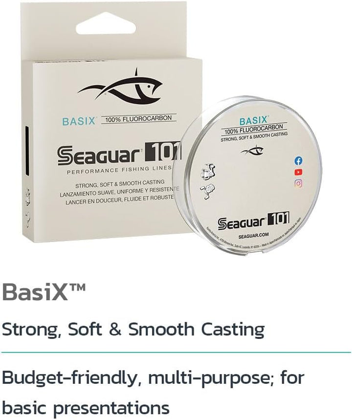 Seaguar101 Basix Angelschnur, 100 % Fluorocarbon, 200 m 20-Pounds/175-Yards