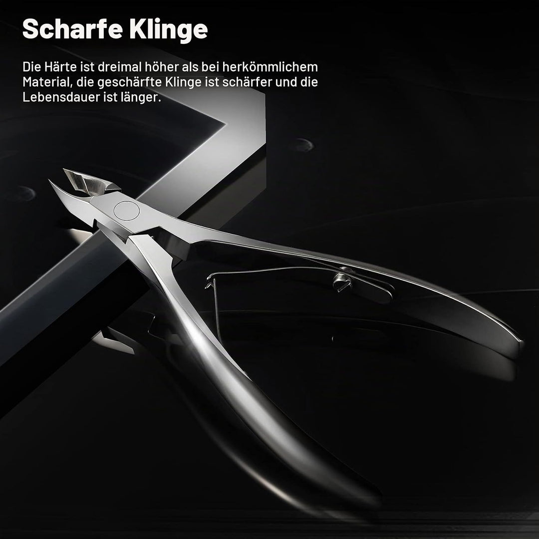 BEZOX Nagelhautzange mit ultrakleiner 4-mm-Klaue – professioneller Nagelhautschneider mit hochdichte