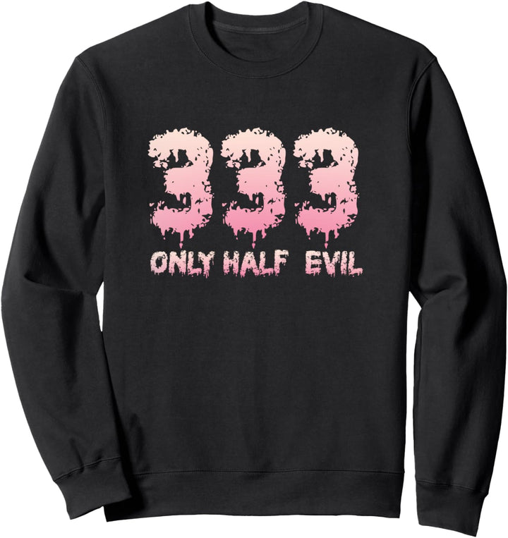 333 Only Half Evil Team Satan in Pastell Kawaii Goth 666 Sweatshirt