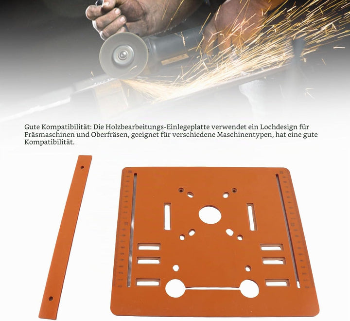 Kreissägen-Grundplatte, 28 X 25 Cm Grosse Holzbearbeitungs-Schneidemaschinen-Bodenplatte, Unterstütz