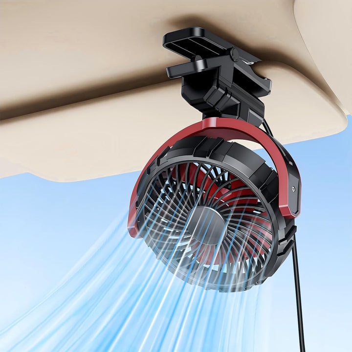 Auto Clip Ventilator,USB C Leise Fan Portable Klein Klemmventilator,360° Verstellbar 3 Stufen Stark