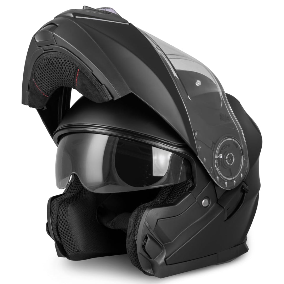VINZ Santos Klapphelm mit Sonnenblende | ECE 22.06 &amp; PINLOCK vorbereitet | Motorrad Helm Integralhel