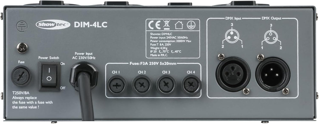 DIM-4LC 4 Ch. Dimmerpack 3A per Channel