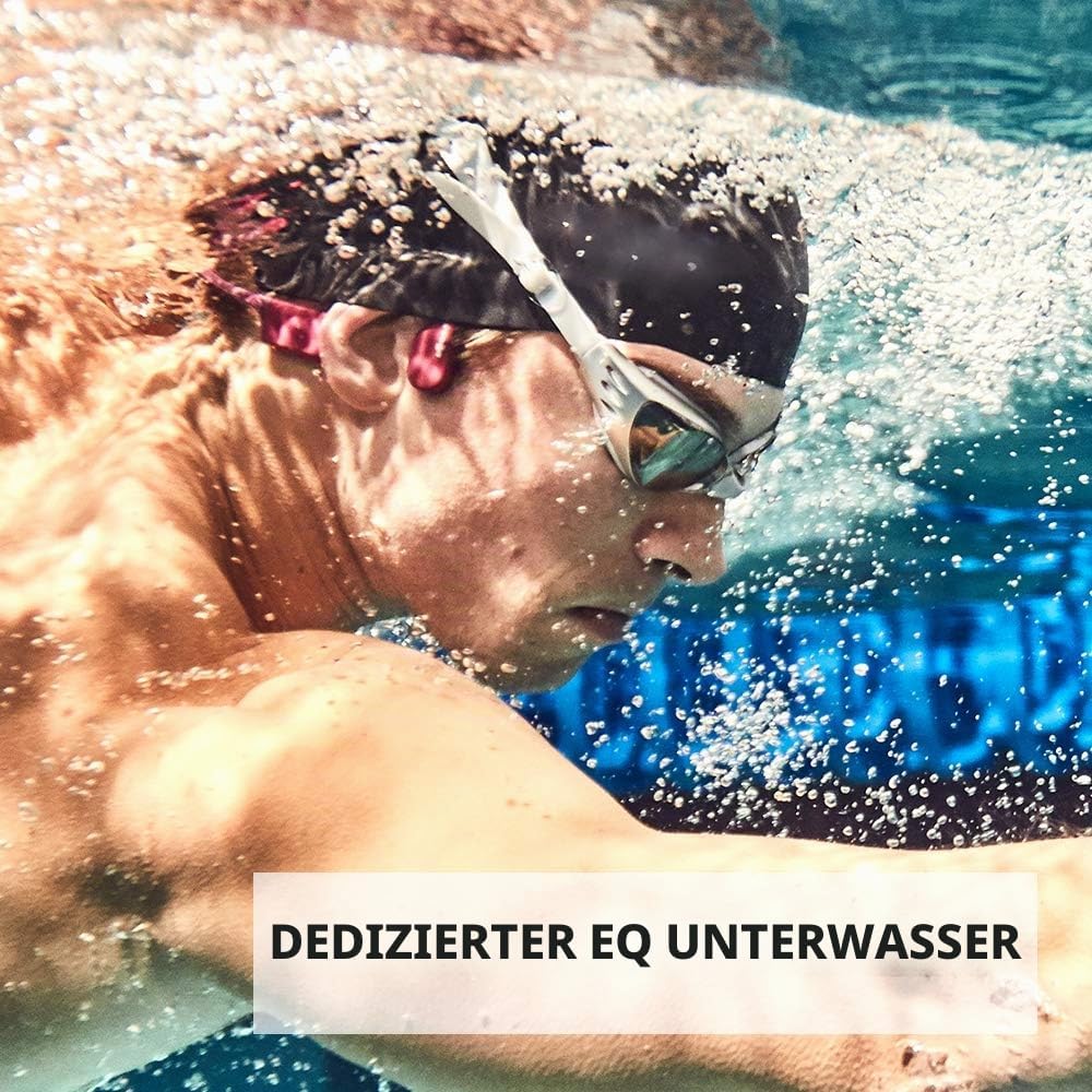Aftershokz Xtrainerz Schwimm MP3-Player, Open-Ear Bone-Conduction Kopfhörer, wasserdichte/Wireless/O