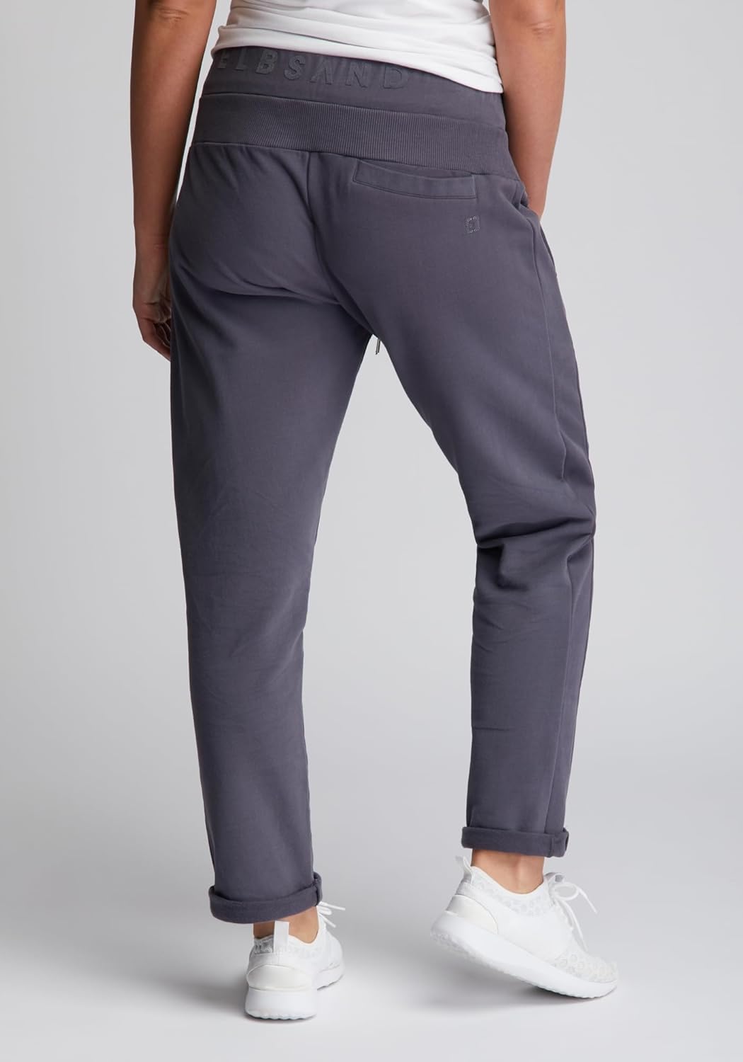 Elbsand Brinja Damen 7/8 Hose, Sweathose, gerade Schnittform XS Charcoal, XS Charcoal