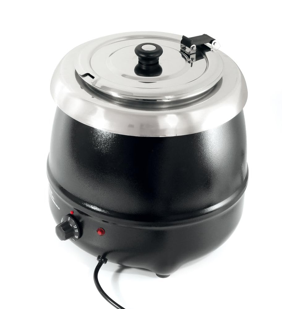 HENDI Suppenkessel, Suppenkocher, Suppenwärmer, Suppenstation, Inkl. Produktschilder magnetisch, 8L,