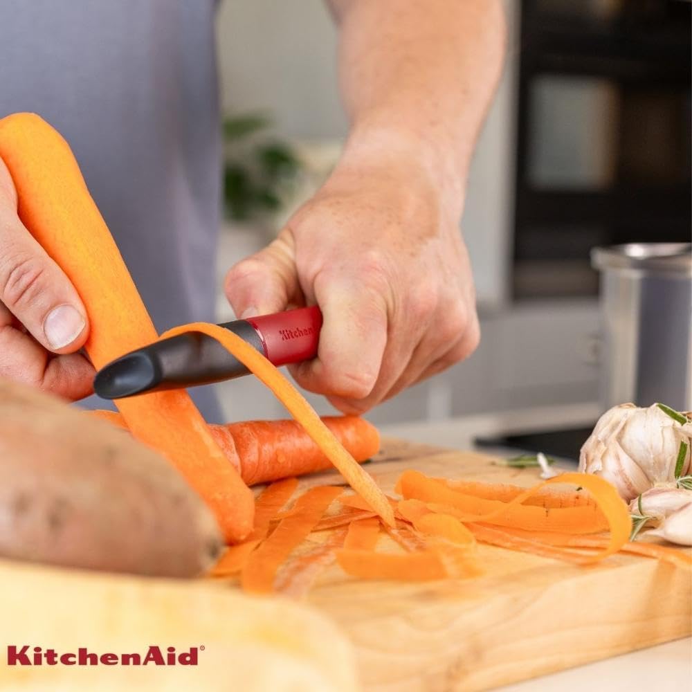 KitchenAid KHA112OHEREG Classic Euro Sparschäler Empire Rot