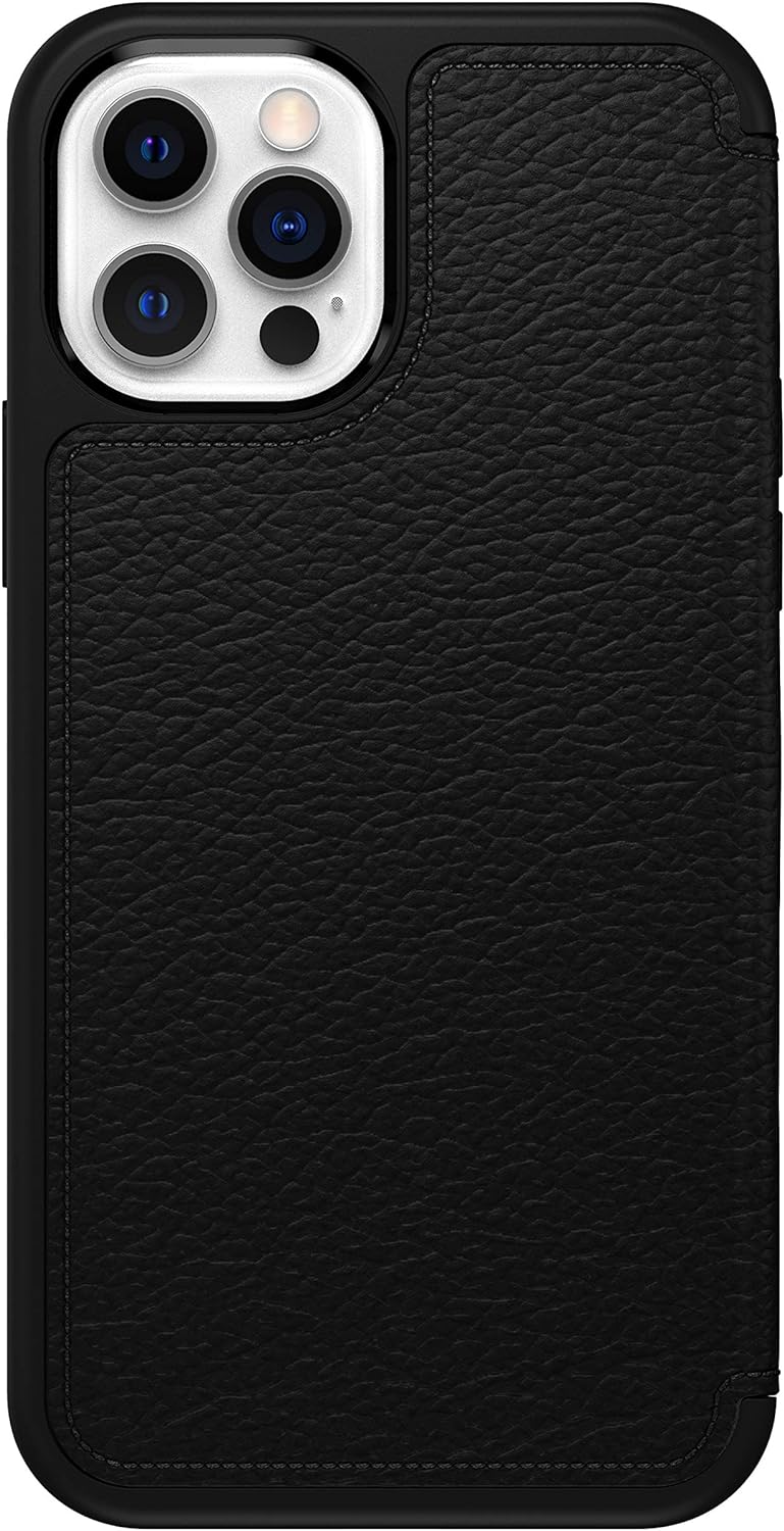 OtterBox Strada Hülle für iPhone 12 / iPhone 12 Pro, stossfest, sturzsicher,Premium Lederfolio mit z