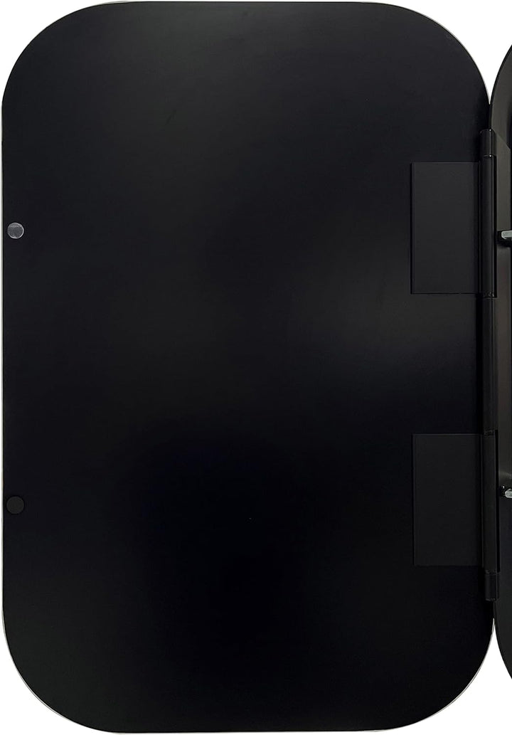 Talos Spiegelschrank Bad oval 40 x 60 cm - Badezimmer Spiegelschrank mit hochwertigem Aluminium Korp