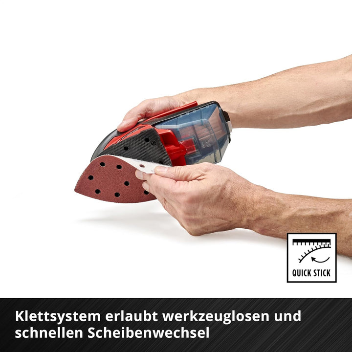 Einhell Schleifpapier für Multischleifer, K60, 50-tlg. (gezackte Form, Aluminiumoxid, Klett, Bohrung