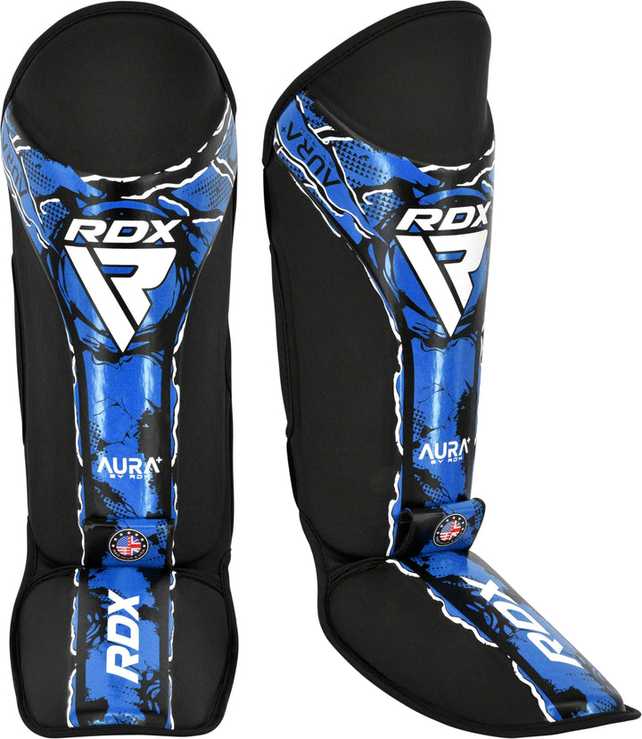 RDX SHIN Instep NEW Aura F17 Schwarz/Blau L, Schwarz/Blau L