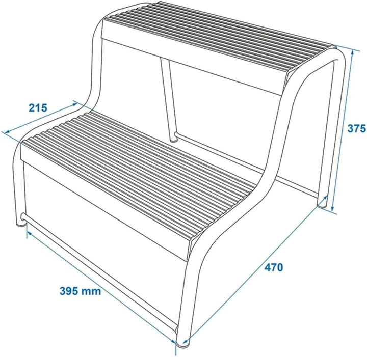 ProPlus Doppelstufe schwarz für Wohnwagen/Wohnmobil