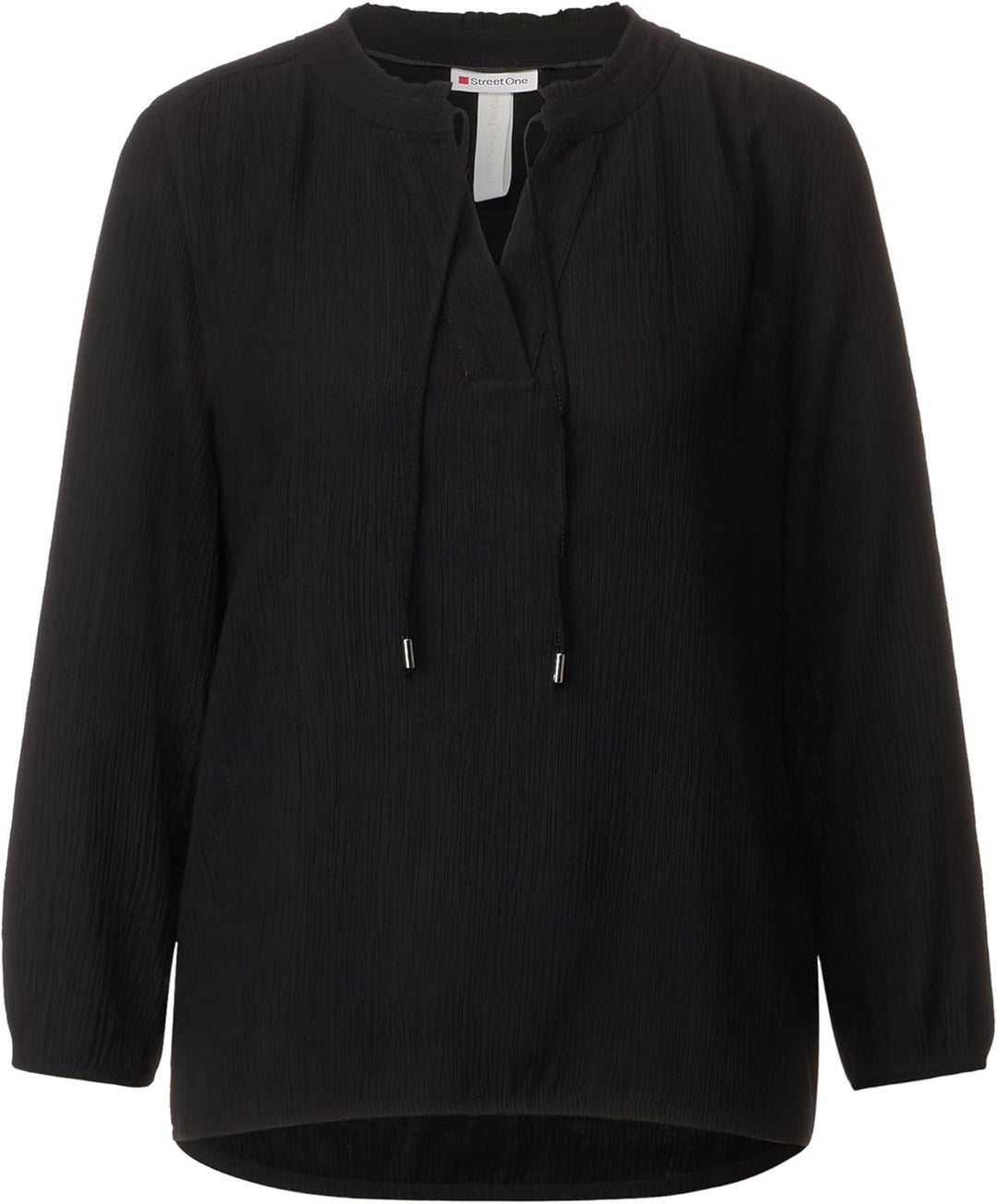 Street One Damen Tunika Bluse 36 Schwarz, 36 Schwarz