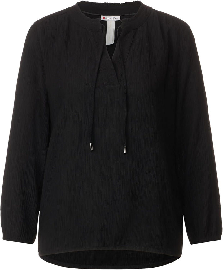 Street One Damen Tunika Bluse 36 Schwarz, 36 Schwarz