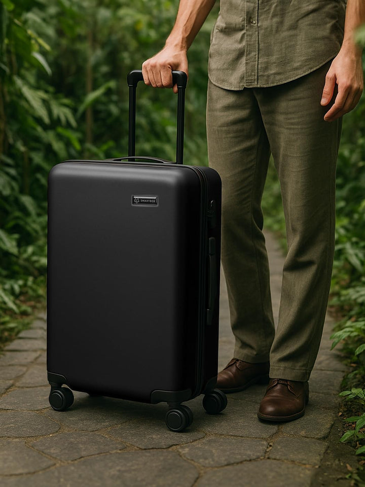 Smartbox Hartschalen Check-in Koffer für Damen & Herren | Mittelgrosser M Trolley 43 x 27 x 66 cm au
