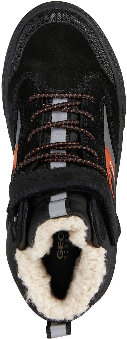 Geox Jungen J Weemble Boy B ABX Sneakers 31 EU Black Rust, 31 EU Black Rust