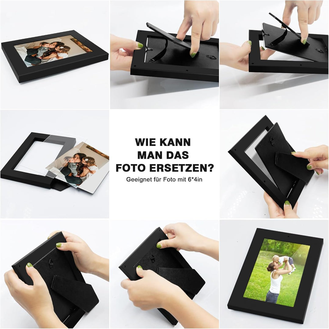 LXMIMI Bilderrahmen Kamera HD 1080P Kleine-Kamera, Fotorahmen Videokamera, Bilderrahmen Kleine Kamer