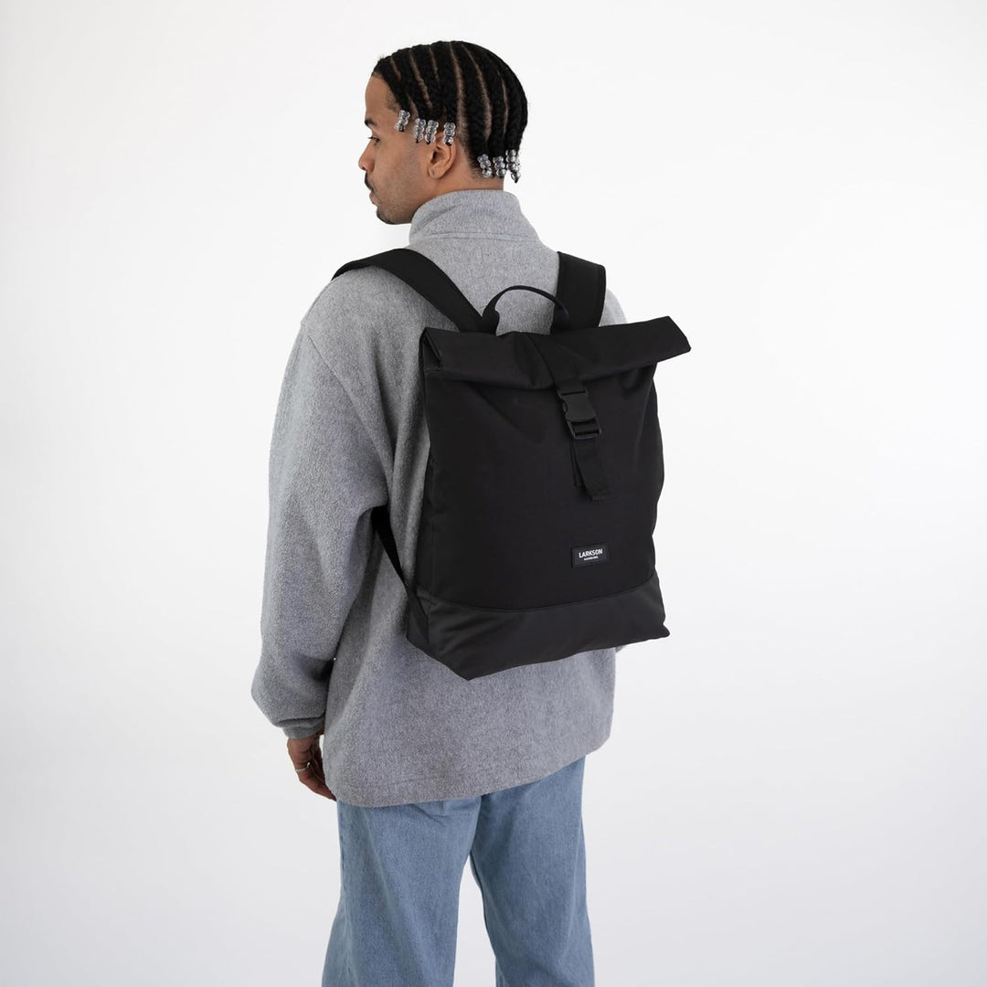 LARKSON Rucksack Damen & Herren - Tammo - Rolltop Daypack für Arbeit Uni Fahrrad - Backpack mit 16 Z