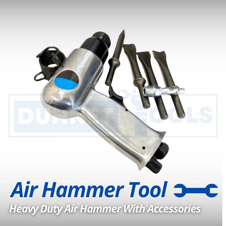 Heavy Duty Air Hammer Drill Pneumatic Tools Includes 4pc Power Chisel Bits High Power Air Chisel Ham