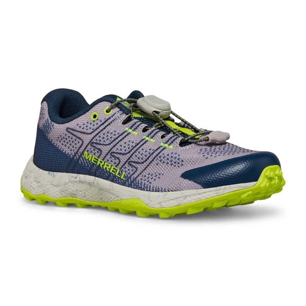 Merrell Unisex Moabflightlowac GynvycitSneaker 31 EU Grey Navy Citron, 31 EU Grey Navy Citron