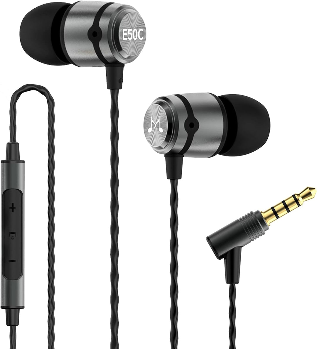 SoundMAGIC E50C Wired Earphones with Microphone, In-Ear HiFi Headphones, Good Noise Isolating Headph