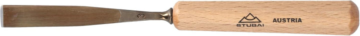 STUBAI Stemmeisen Stechbeitel Serie 52 - Form 3 | Gerades Flacheisen - 14 mm, mit Holzgriff, zum Vor