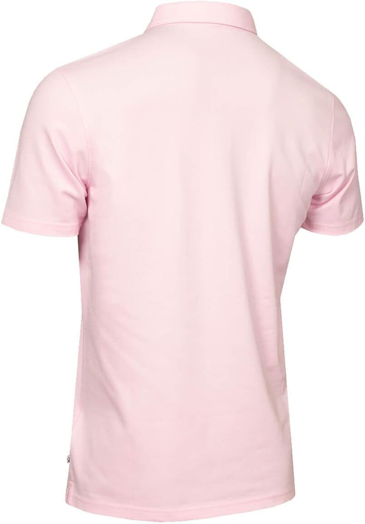 Calvin Klein Herren Golf Polo Shirt Leicht Atmungsaktiv Stretch Nachhaltig S Baby Pink, S Baby Pink