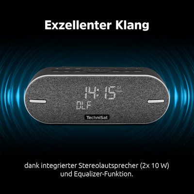 TechniSat DIGITRADIO BT 2 - tragbarer Premium-Bluetooth-Lautsprecher mit DAB+ Digitalradio (UKW, Uhr