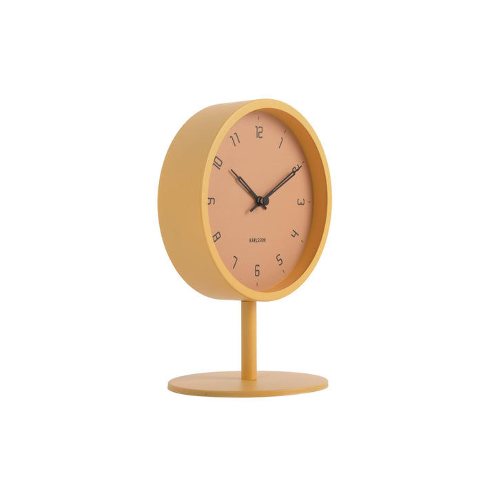 [DL] Table Clock Stark Iron matt Honey Yellow