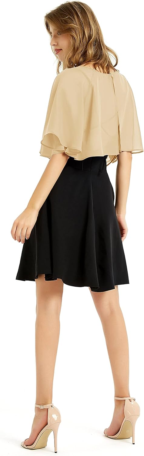 BUCUXE Weicher Chiffon-Schal für Damen, für Abendkleid, Hochzeit, Umhang, Bolero, Überwurf Einheitsg