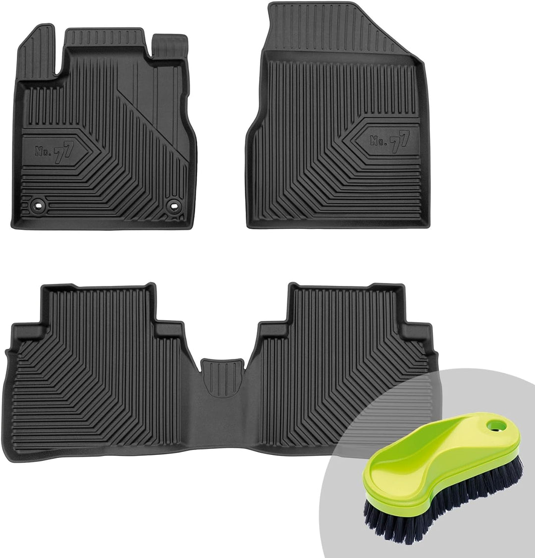 FROGUM No.77 Gummimatten Ganzjahresset von Auto Fussmatten Autofussmatten für Nissan Murano Z50 2003