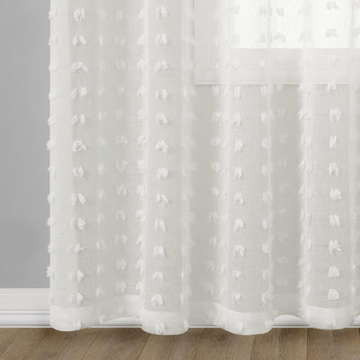 Joywell Elfenbeinfarben Gardinen Wohnzimmer Vorhänge Transparente Voile Sheer Vorhänge Mädchenzimmer