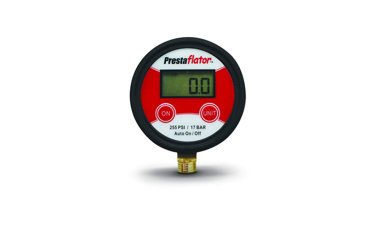 Prestacycle Prestaflator 255psi Digital Gauge Bottom Mount (für digitale Prestaflatoren und Atemregl