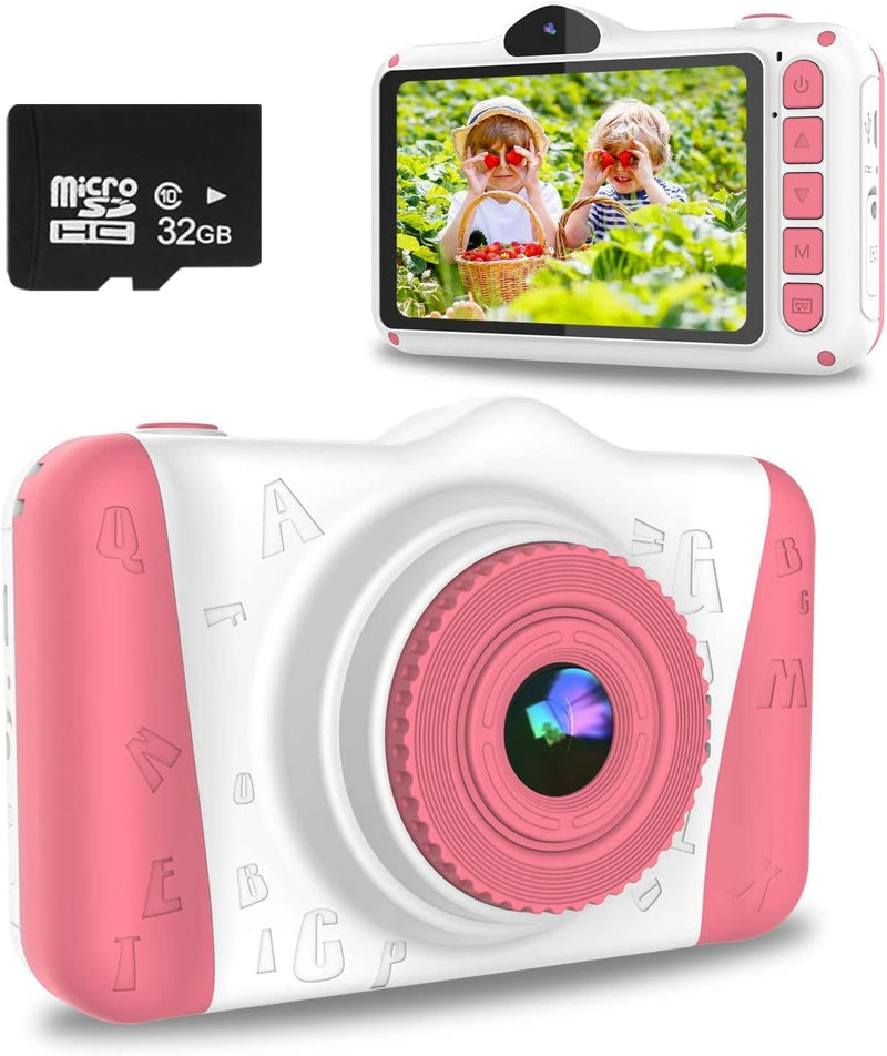 Kinderkamera,3.5”Digitalkamera Kinder,Geschenke für 3 4 5 6 8 7 9 10 11 Jahre Jungen und mädchen, 10