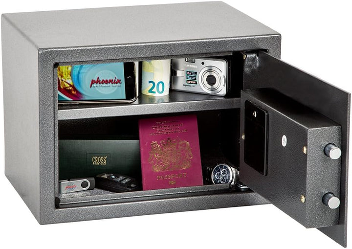 Phoenix SS0802E Vela Home & Office Safe Möbeltresor Kompaktsafe mit Elektronikschloss, HxBxT: 25 x 3