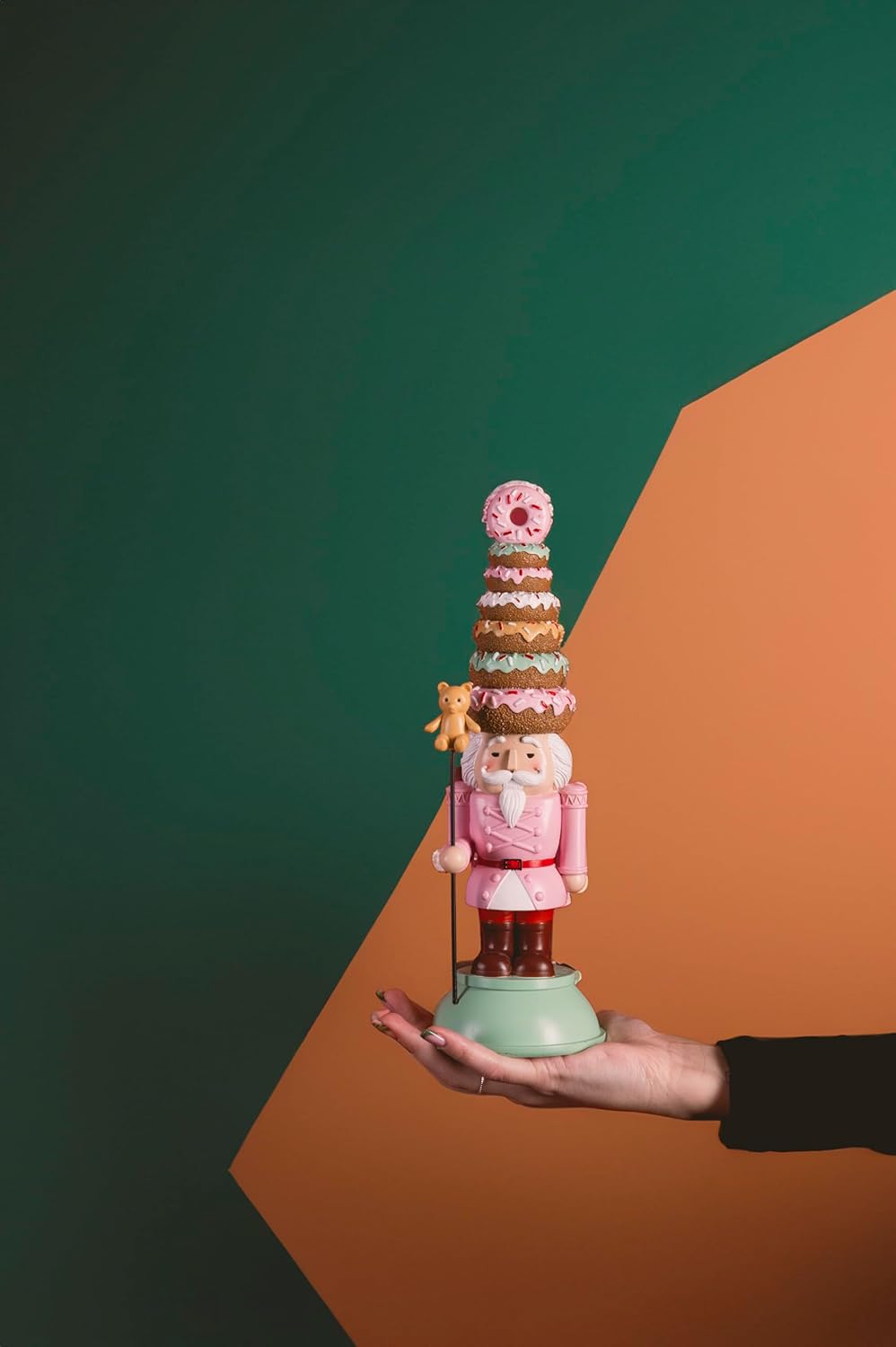 Villa d'Este Home Tivoli Sweet Christmas Polyresin Nussknacker Soldat Donuts Baum