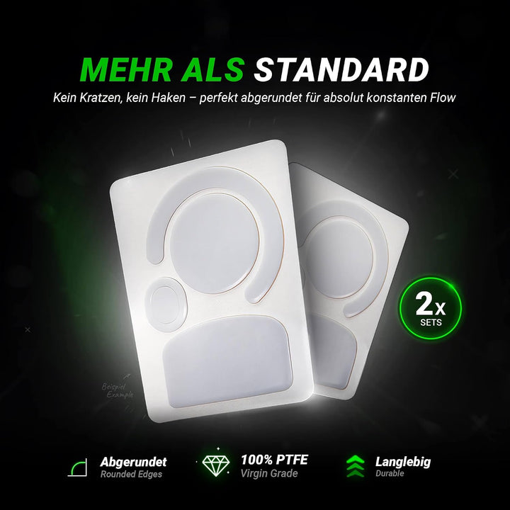 SensoryBoost HPS Glides (2er Set) kompatibel mit Logitech G502 Lightspeed - Balance aus Speed &amp; Kont