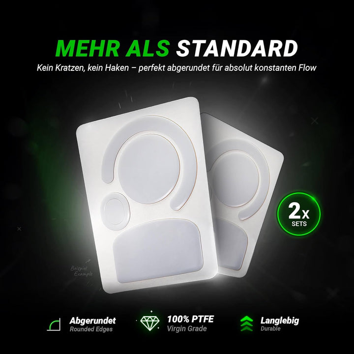SensoryBoost HPS Glides (2er Set) kompatibel mit Logitech G PRO X Superlight 2c - Balance aus Speed
