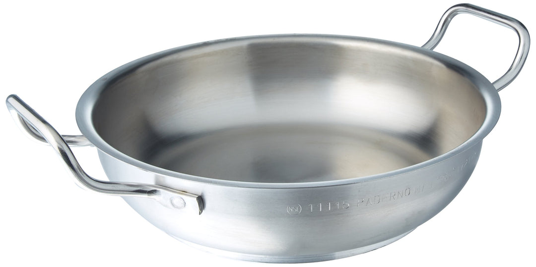 Paderno Paella-Pfanne, Edelstahl, 17,8 cm 7 1/8", 7 1/8"